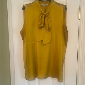Women's Mustard Sleeveless Top